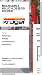 Mobile Screenshot of metallbau-peter-krueger.de