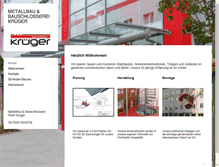 Tablet Screenshot of metallbau-peter-krueger.de